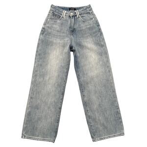 SG Studio Light Wash Wide Straight Leg Dad Jeans Size M